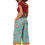 Thumbnail: Turquoise Pink Orange Women Trousers