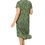 Miniatura: Vestido de talla grande para mujeres en color verde beige blanco