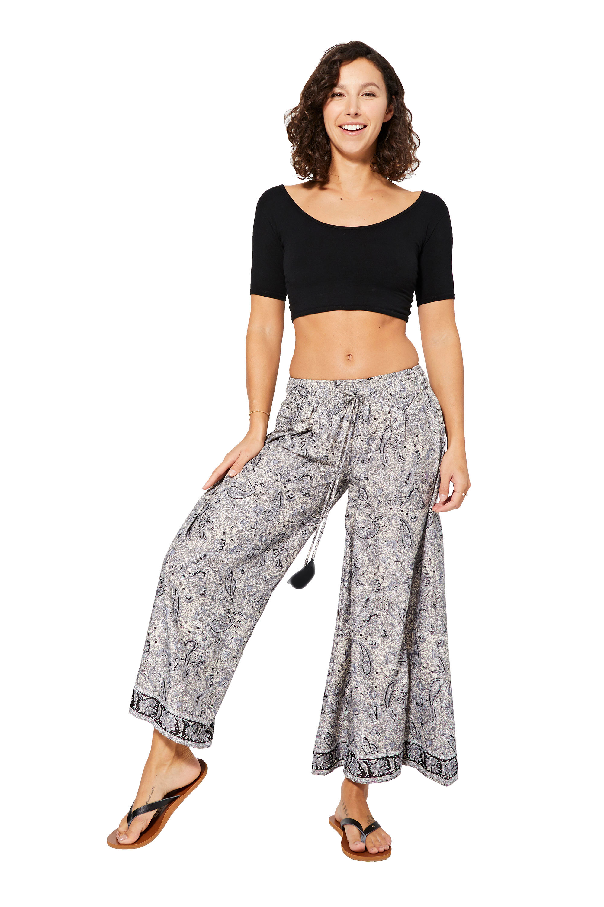 White Black Women Trousers