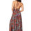 Thumbnail: Brown Blue Orange Purple Women Dress