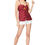 Thumbnail: Burgundy Grey Yellow Women Sleeveless Top