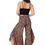 Thumbnail: Navy Blue Red Orange Green Women Trousers
