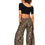 Thumbnail: Black Beige Burgundy Women Trousers