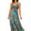 Thumbnail: Green Turquoise Red Yellow Women Dress