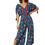 Thumbnail: Navy Blue Burgundy Beige Women Jumpsuit
