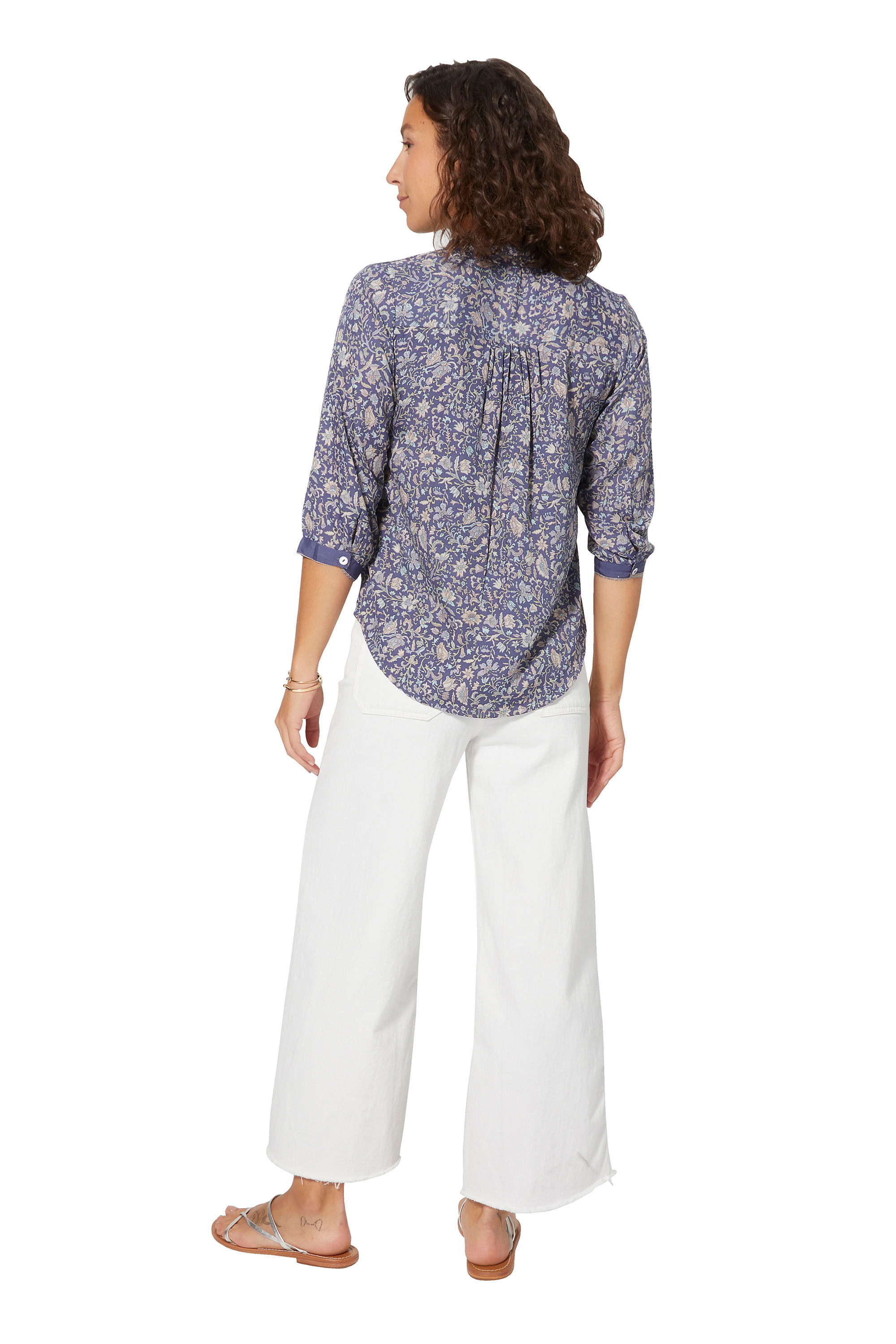 Grey Blue Beige Women Top