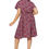 Thumbnail: Pink Purple Turquoise Women Plus Size Dress