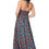 Thumbnail: Navy Blue Orange Turquoise Women Dress