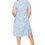 Thumbnail: White Blue Purple Women Plus Size Dress