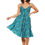 Thumbnail: Blue Color Printed Short Dress