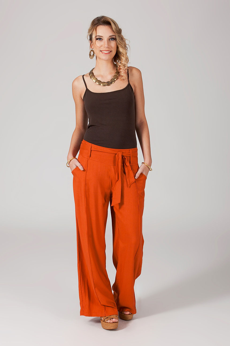 Miniatura: <em>Pantalones</em> de Mujer Naranjas