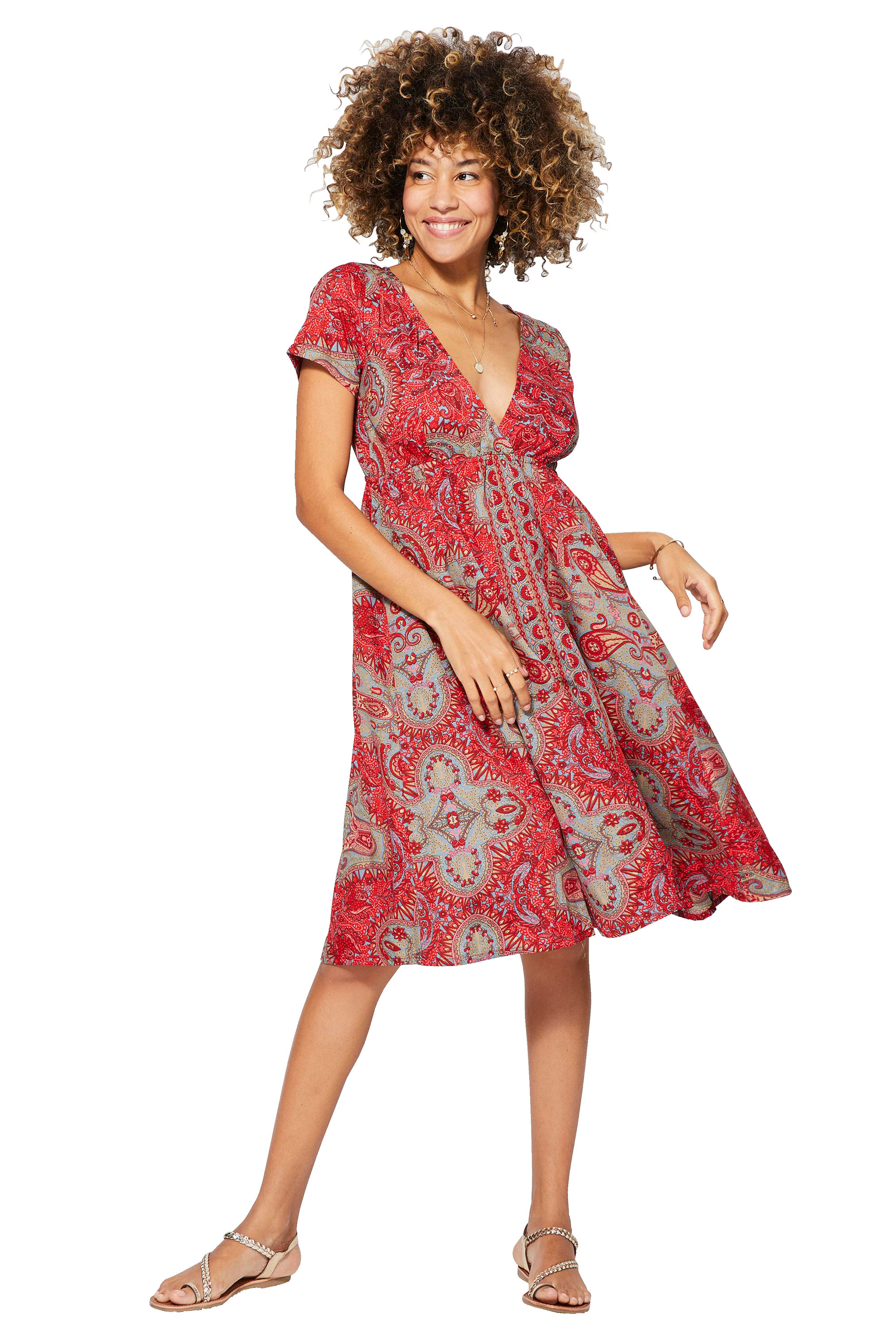 Rosa Gris Beige Rosa Vestido de Mujer