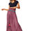 Miniatura: Pink Grey Gold Women Skirt