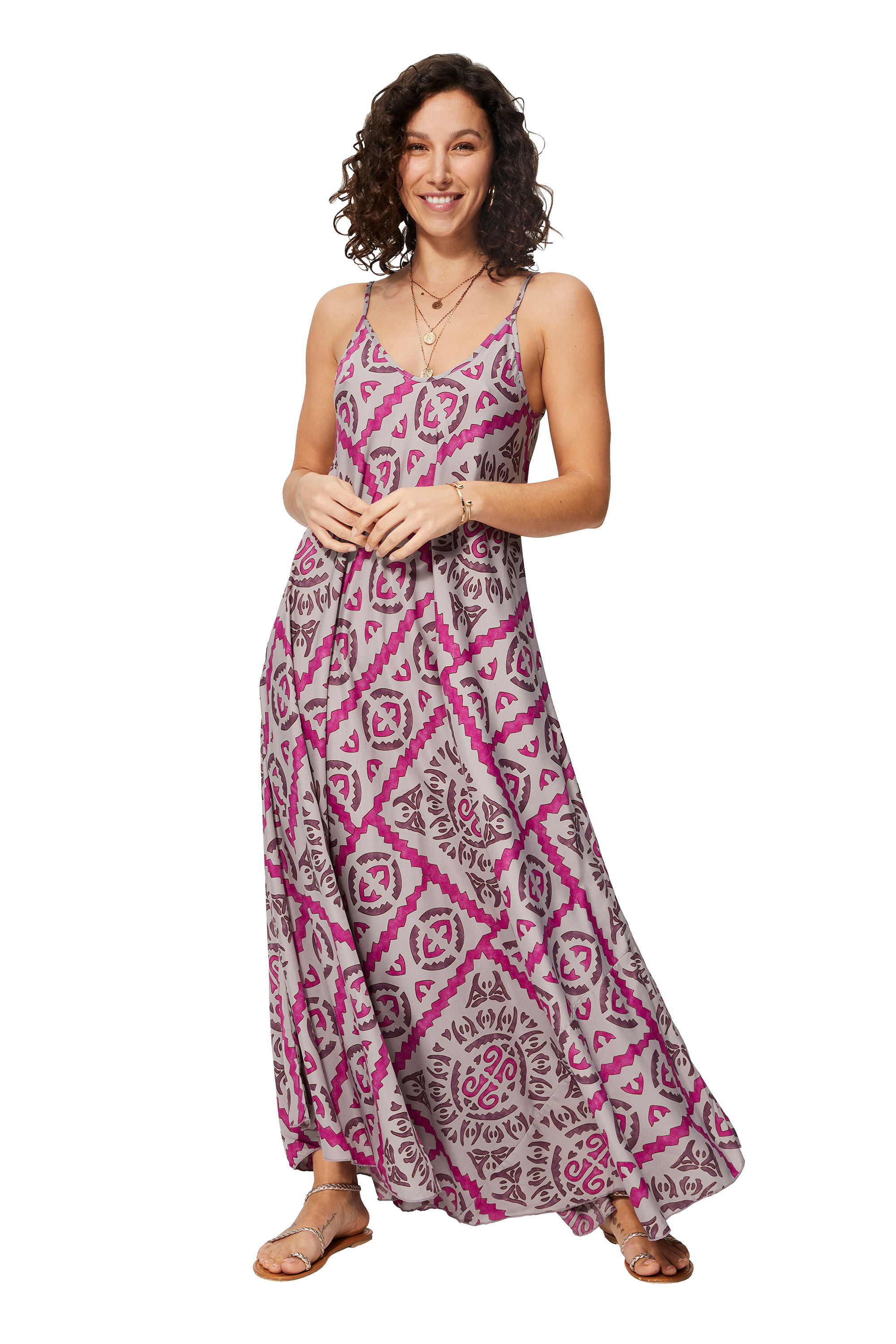 <span style="color:purple">Purple</span> <span style="color:pink">Pink</span> <span style="font-weight:bold">Women Dress</span>