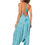 Thumbnail: White Turquoise Beige Women Jumpsuit