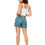 Miniatura: Beige Red Grey Mujeres Corto