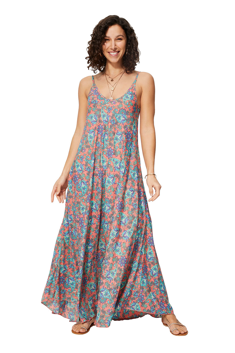 <span>Pink Turquoise Purple Women Dress</span>