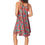 Thumbnail: Red Turquoise Green Orange Women Dress