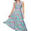 Thumbnail: Turquoise Pink Blue Women Dress