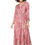 Thumbnail: Beige Turquoise Pink Orange Women Dress