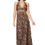 Thumbnail: Black Beige Red Women Dress