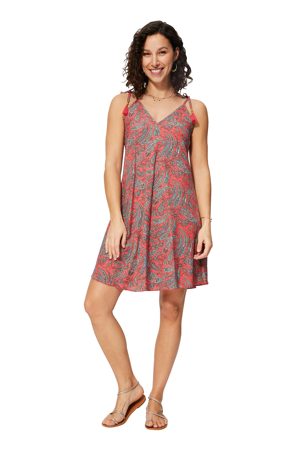 Pink Blue Women Dress