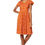 Thumbnail: Orange White Grey Women Dress