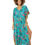 Thumbnail: Turquoise Navy Blue Pink Yellow Women Kaftan