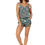 Miniatura: Turquoise Purple Yellow Mujeres Short Jumpsuit