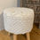 Miniatura: Boho Taburete de Madera con Asiento Tejido