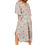 Miniatura: Beige Pink Turquoise Women Kaftan