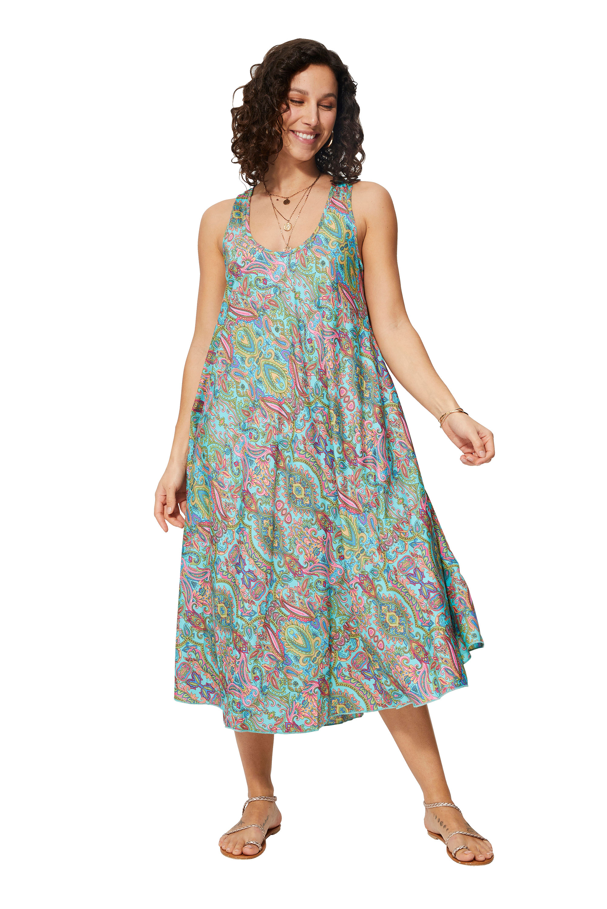 Turquoise Pink Blue Green <b>Women Dress</b>