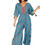Thumbnail: Blue Brown Women Jumpsuit