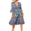 Miniatura: Turquoise Purple Green Women Dress