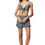 Thumbnail: Black Turquoise Pink Beige Women Co-Ord Set