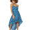 Thumbnail: Navy Blue Turquoise White Women Dress