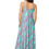 Thumbnail: Turquoise Pink Grey Green Women Dress