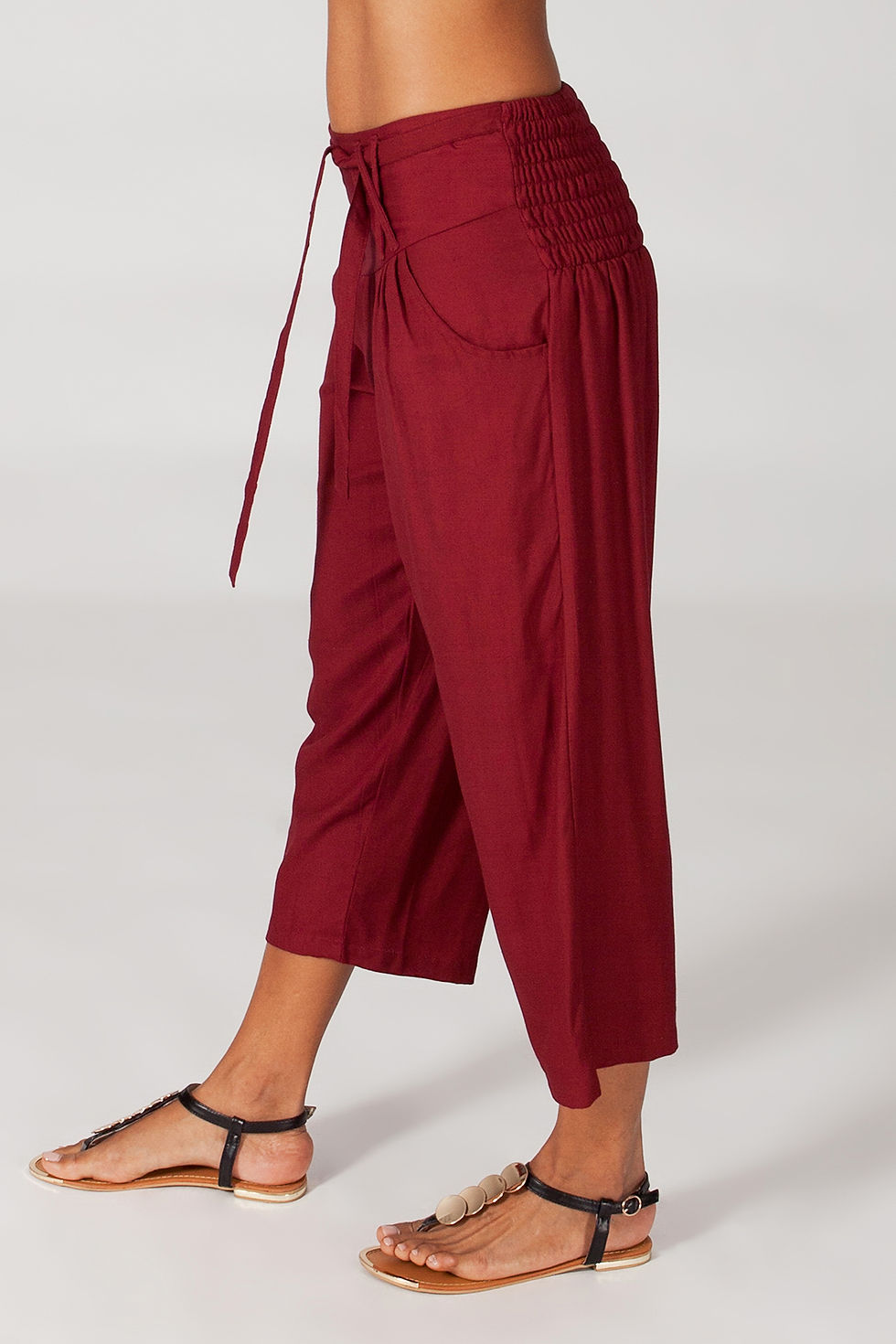 Miniatura: Burgundy <b>Women</b> <i>Trousers</i>