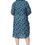 Miniatura: Azul Blanco Naranja Mujeres Vestido Talla Grande
