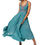 Miniatura: Turquoise Blue Cream Pink Women Dress